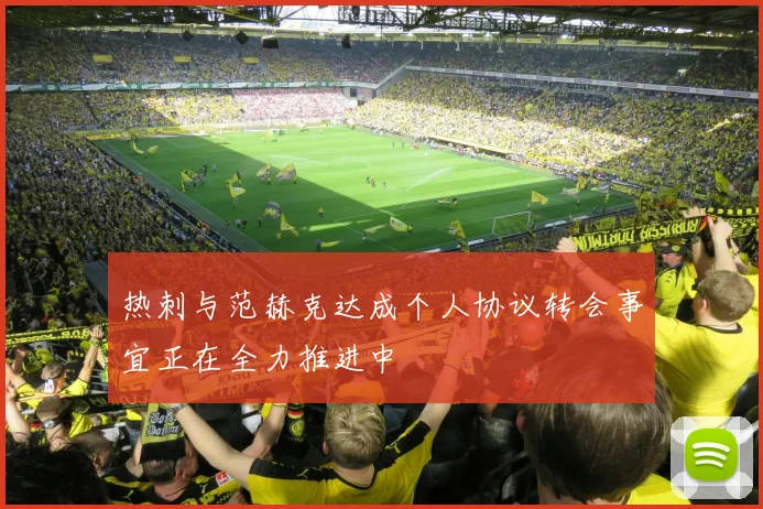 热刺与范赫克达成个人协议转会事宜正在全力推进中